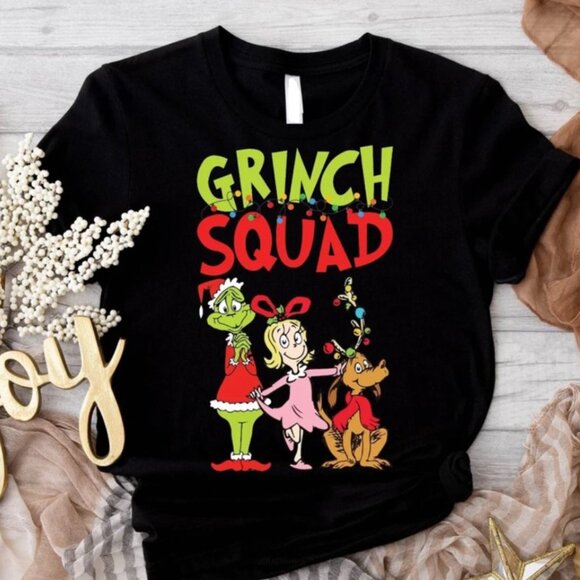 Grinch Squad T-Shirt, Retro Christmas T-Shirt, Merry Grinchmas T-Shirt - Picture 1 of 1